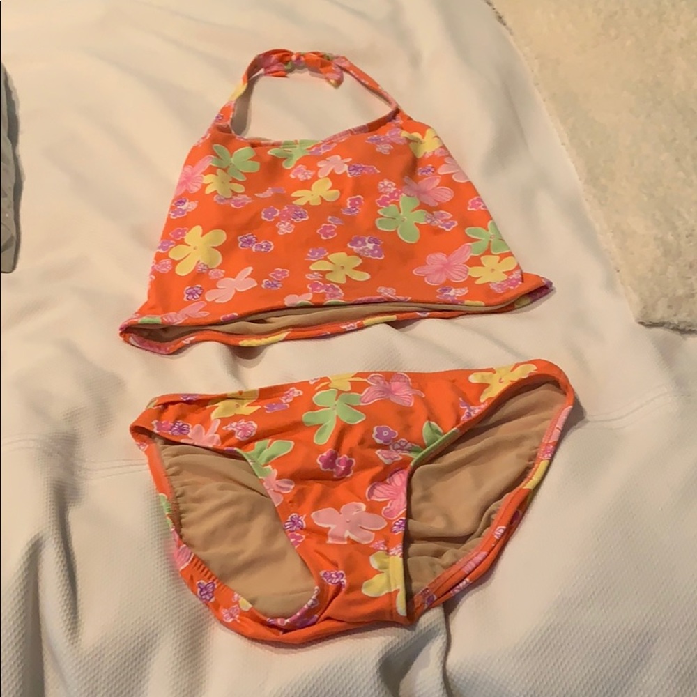 lily pulitzer flower printed bikini